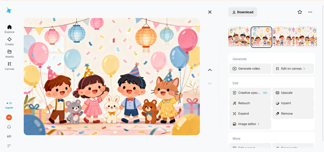 Cute illustrated new year theme