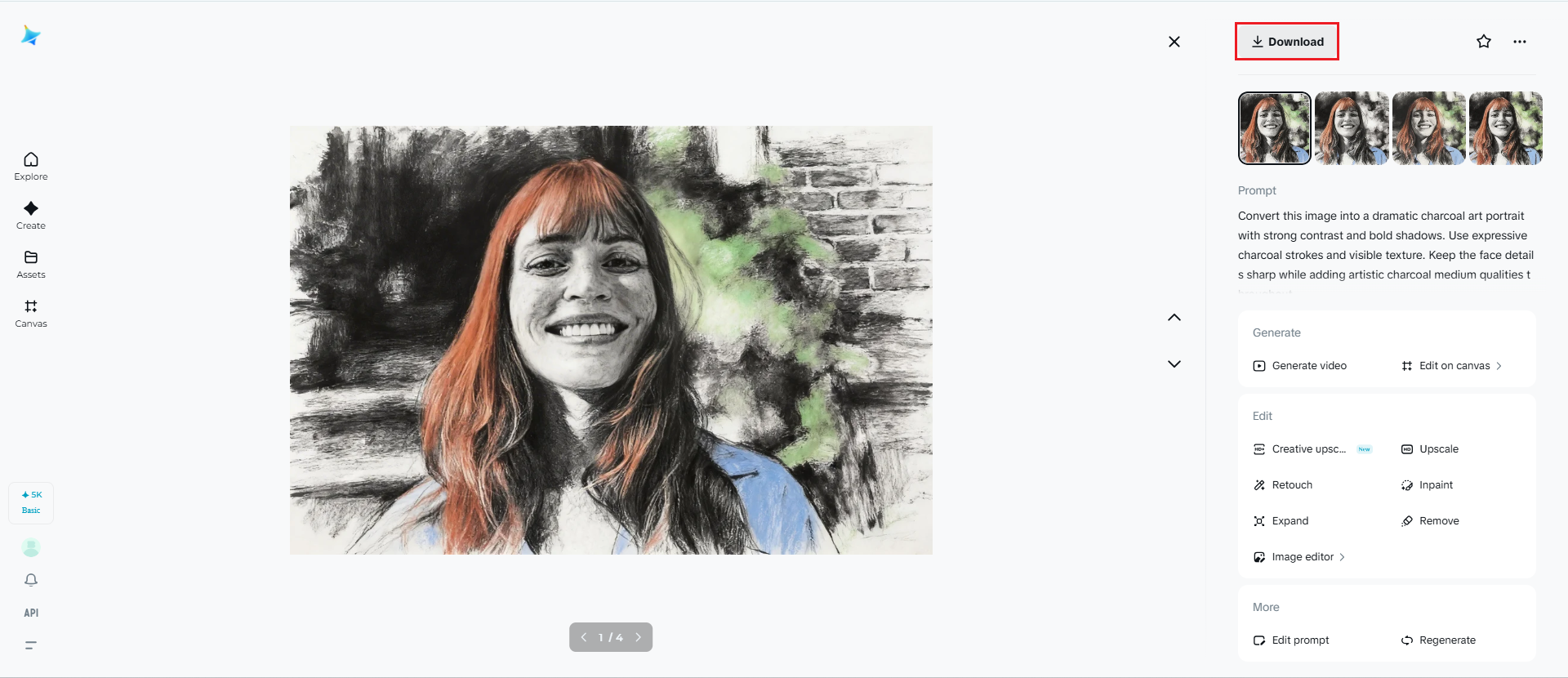 Download your portrait