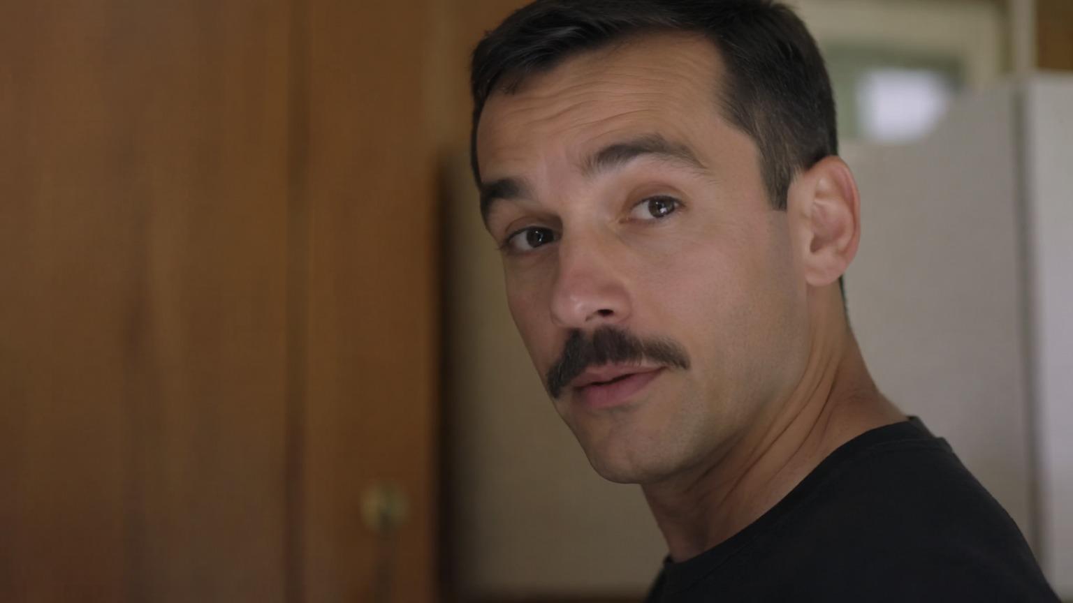 Dreamina remove o bigode do prompt de vídeo exemplo 6: Prepare um teste antes e depois