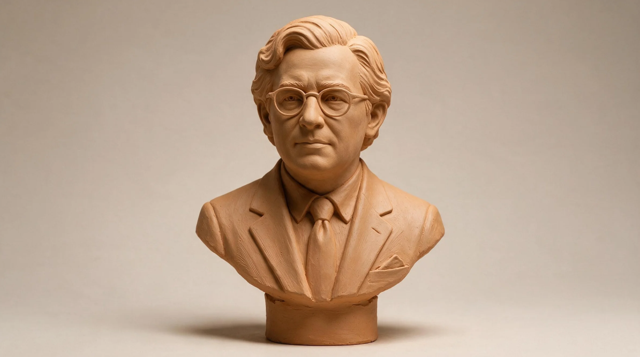 Clay version of a personal photo