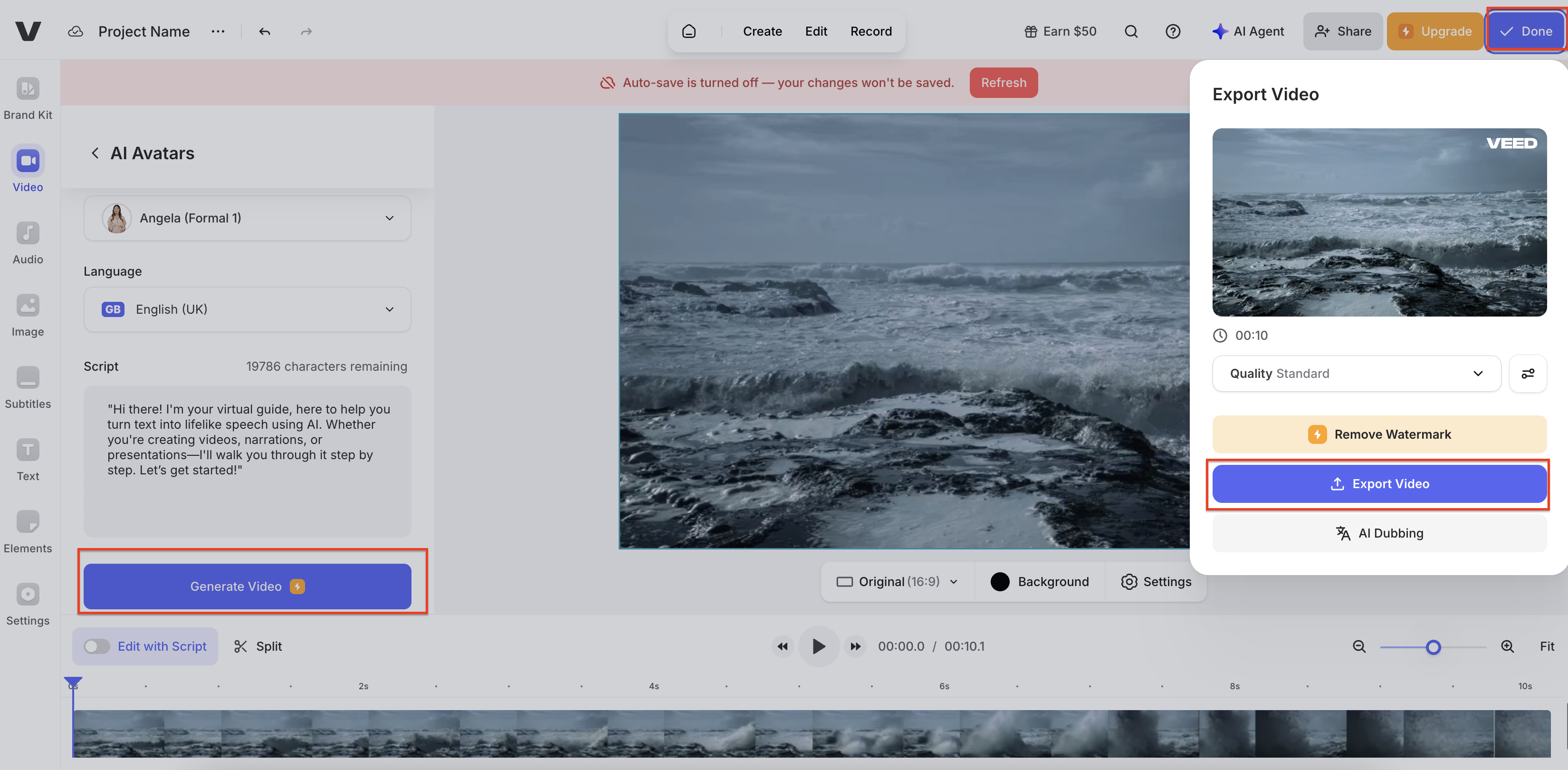 Generate and download