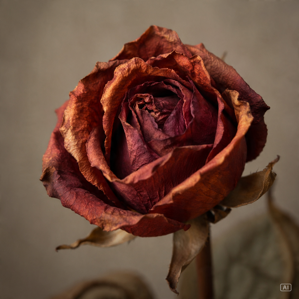 Dried rose profile picture generated by Pippit
