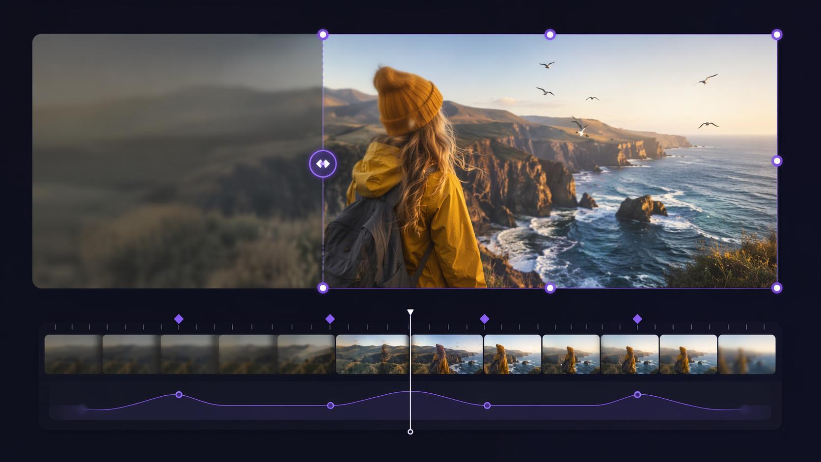 AI Video Partial Editing mobile hero