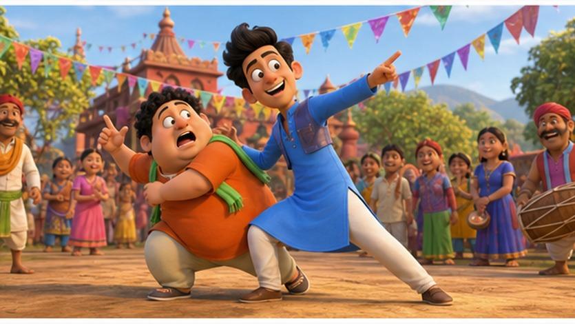 Motu Patlu AI Video Prompt ejemplo 4