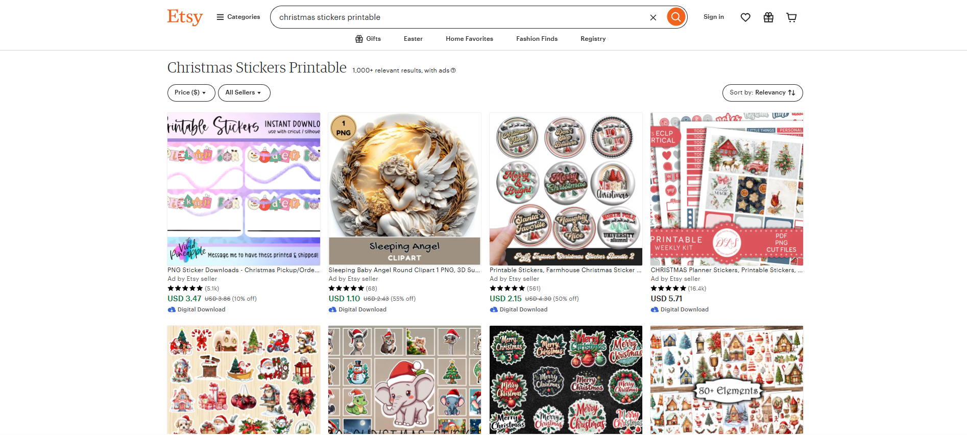 Christmas gift sticker tags