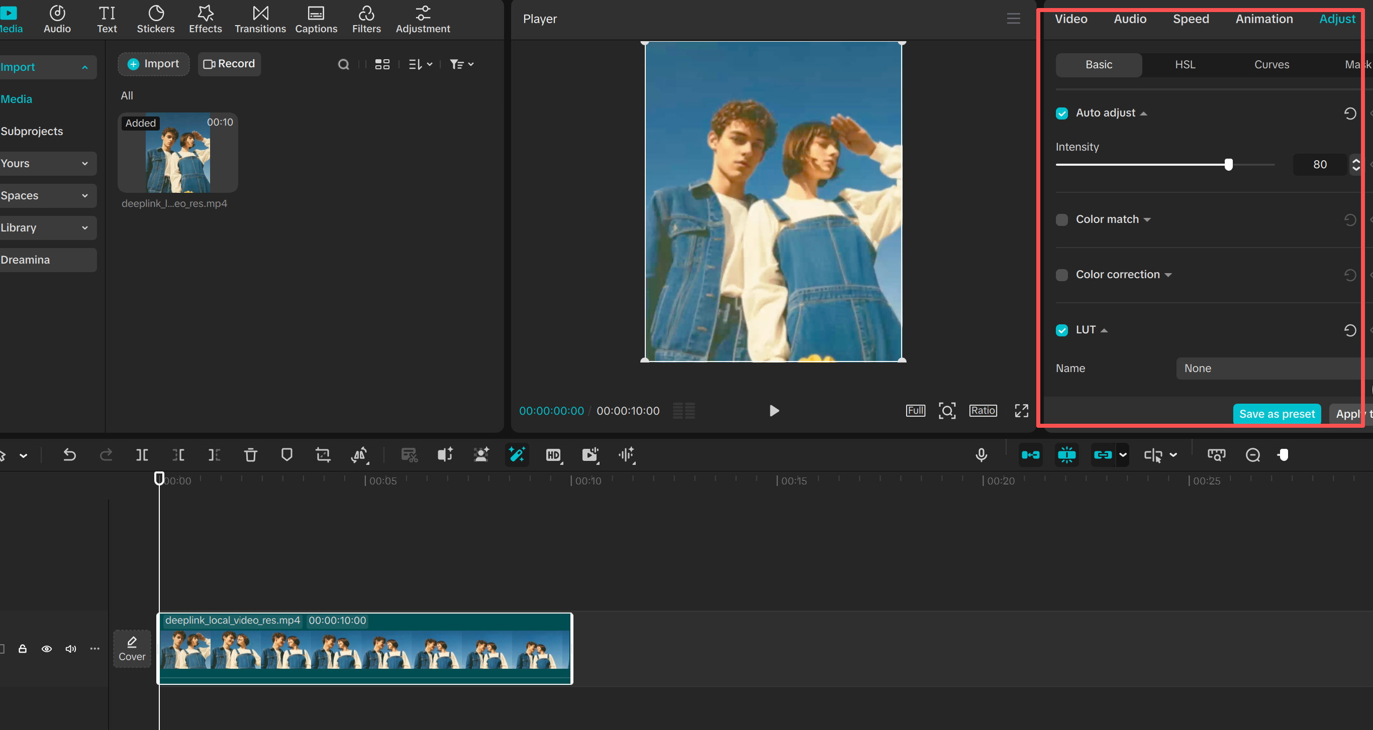 Editar y ajustar automáticamente los parámetros en la computadora