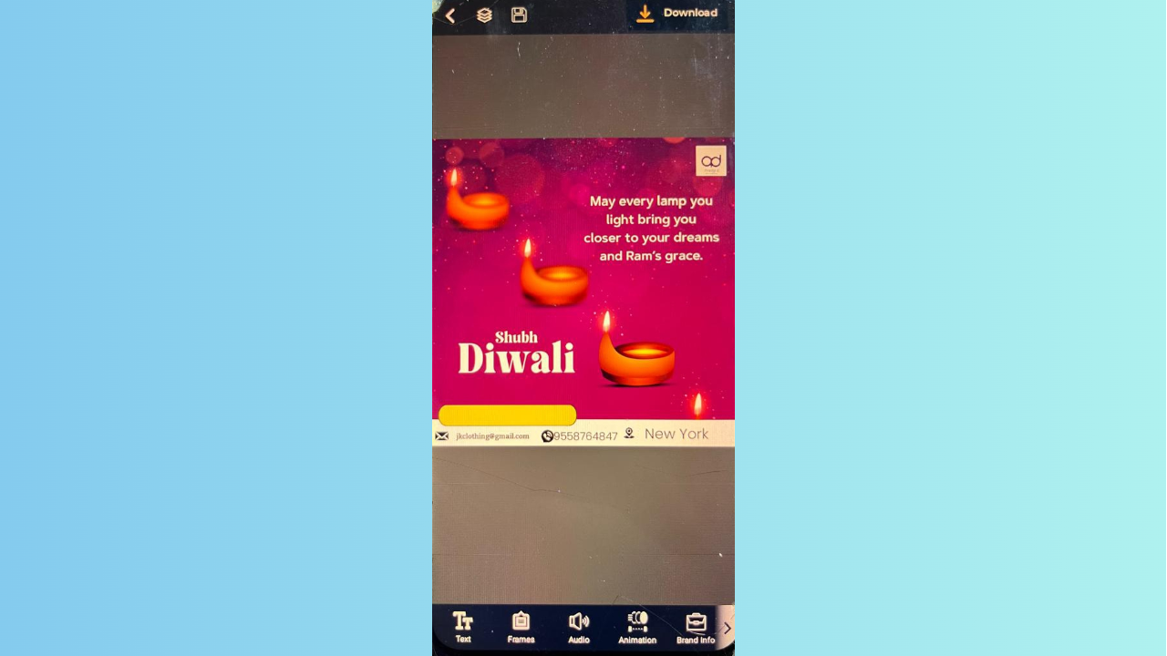 AdBanao Diwali affischer