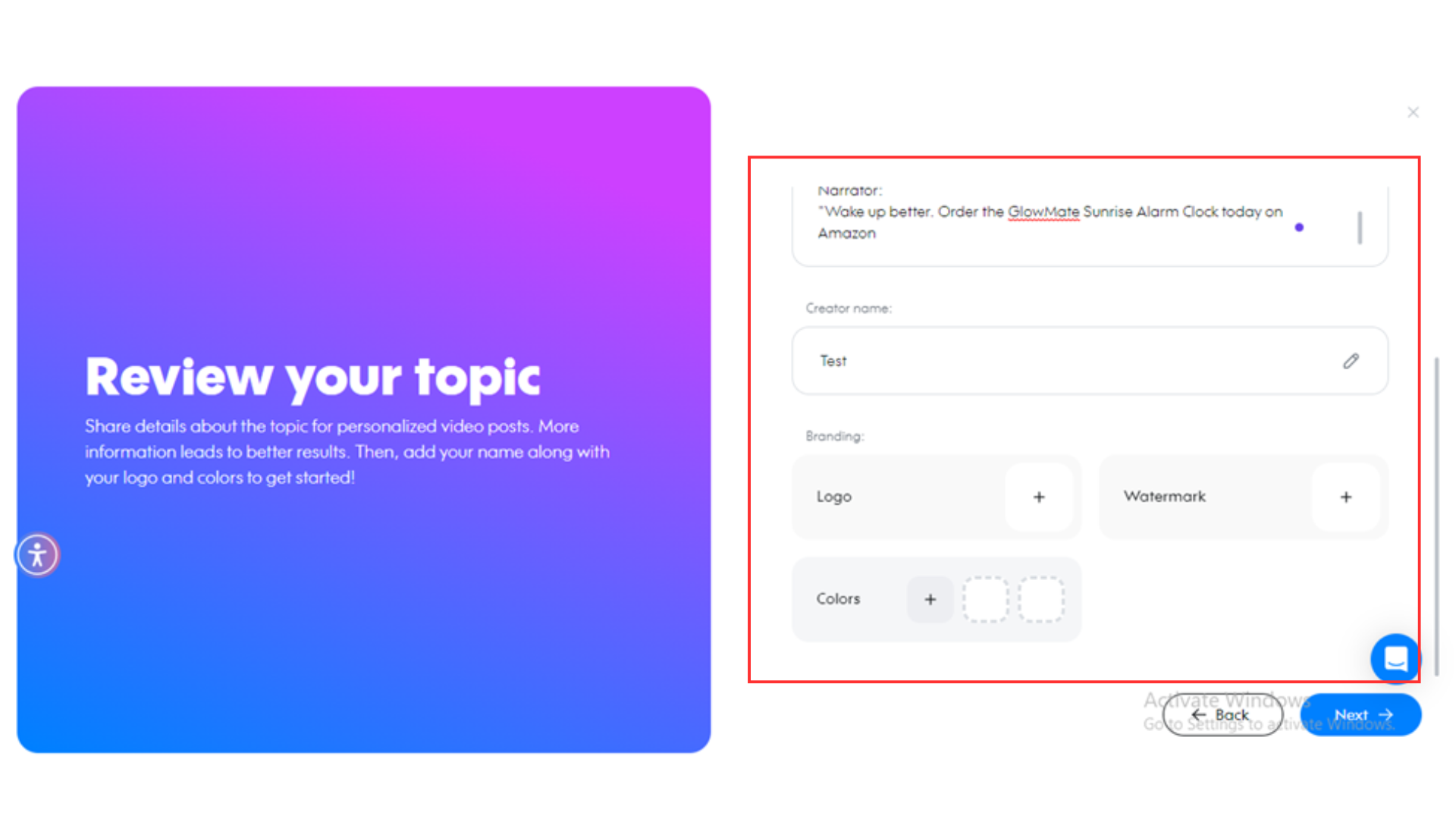 Customize your content