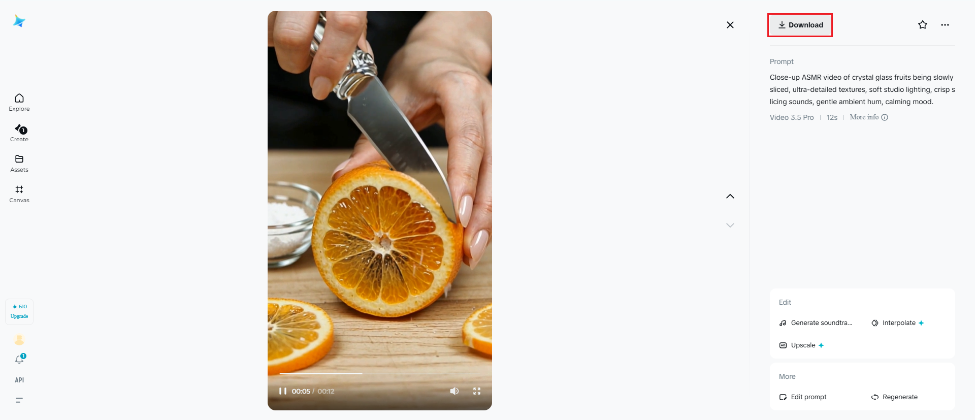 Exportez votre vidéo ASMR