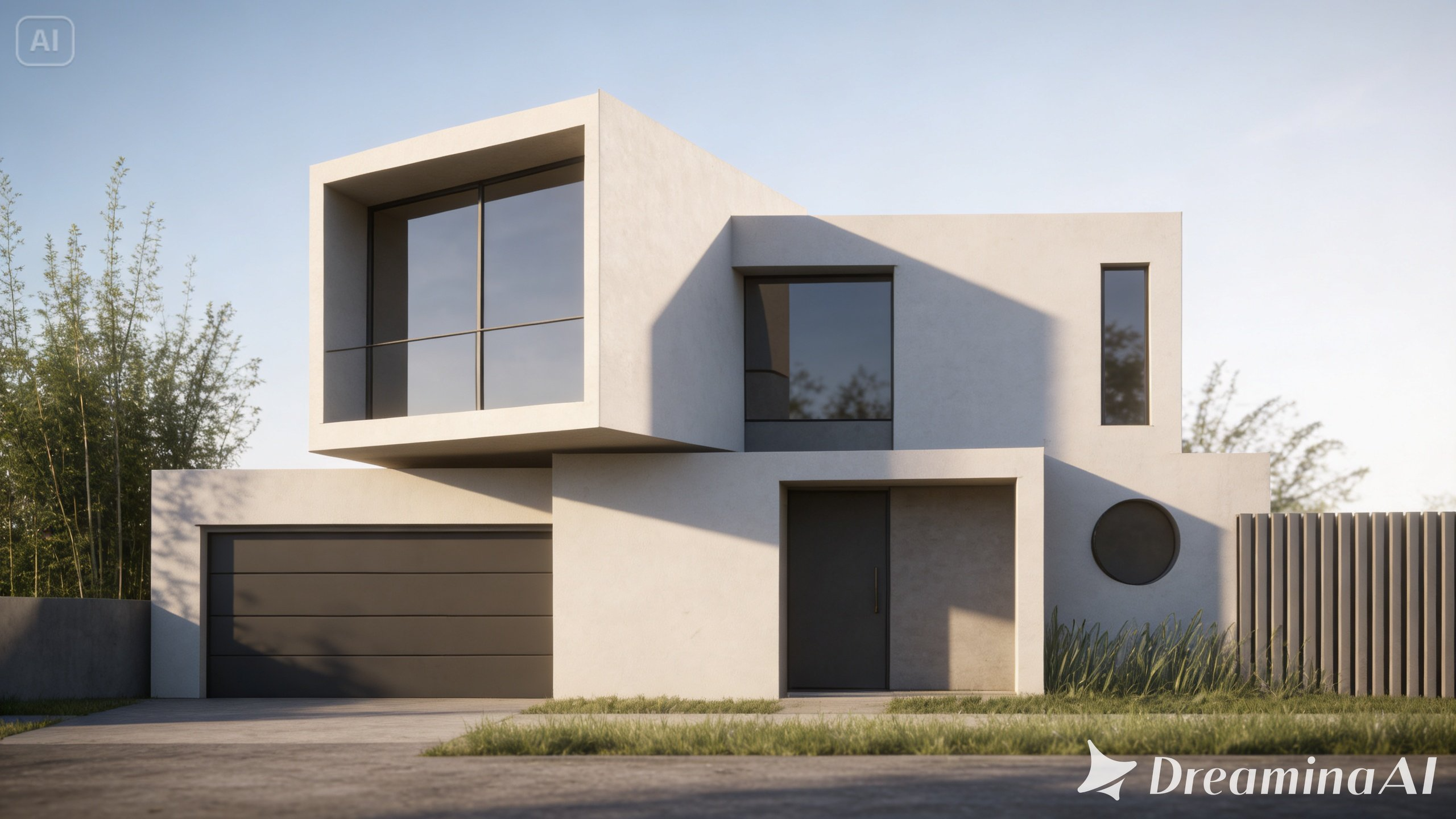 Szkic architektoniczny na projekt renderowany