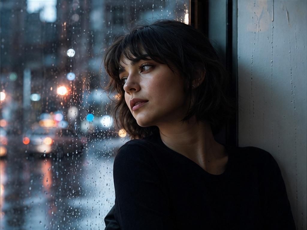 Prompt Seen DP prompt example 5 - Rainy window reflection