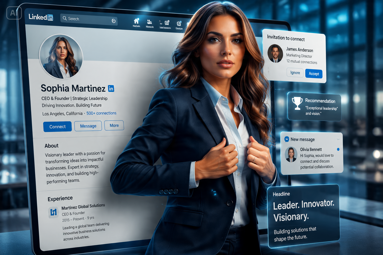 AI 3D popout generador de carteles de redes sociales Prompt