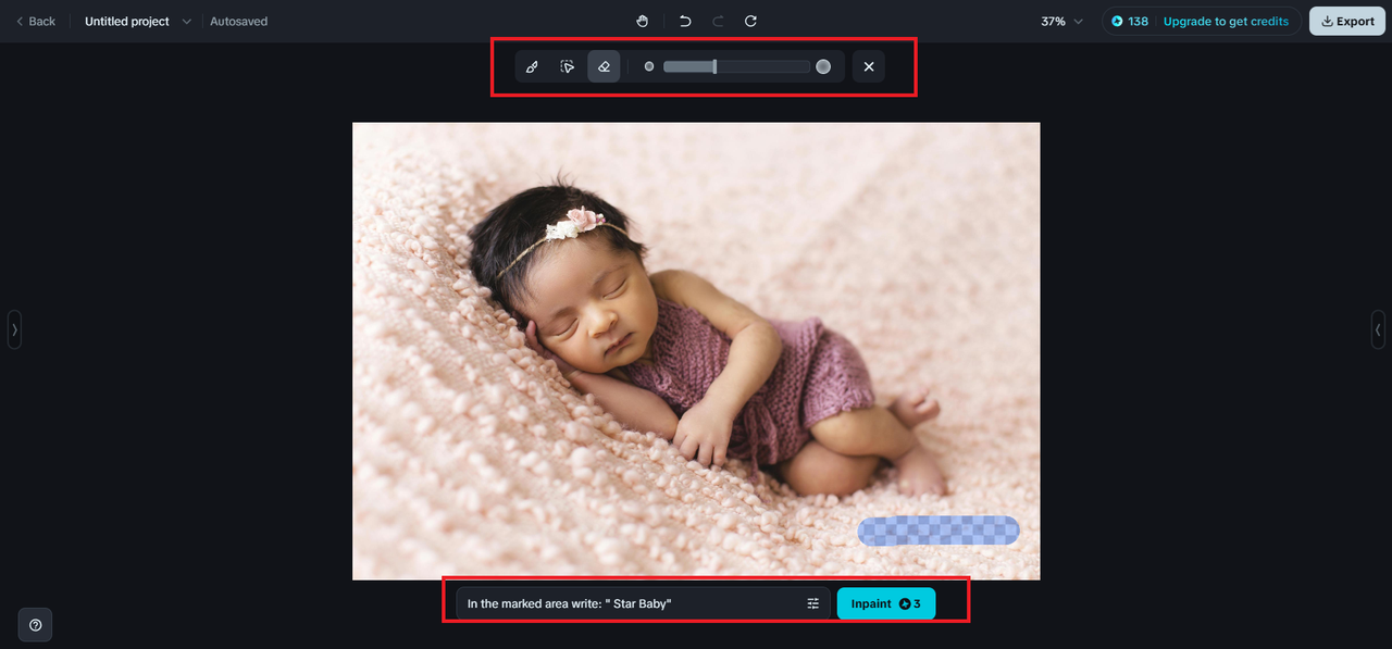 Utilisez Inpaint pour ajouter un filigrane