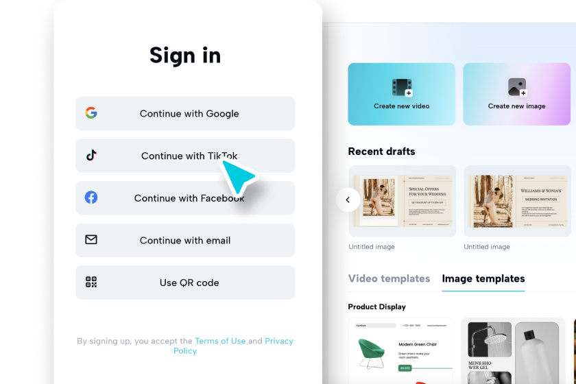 sign in or create an account