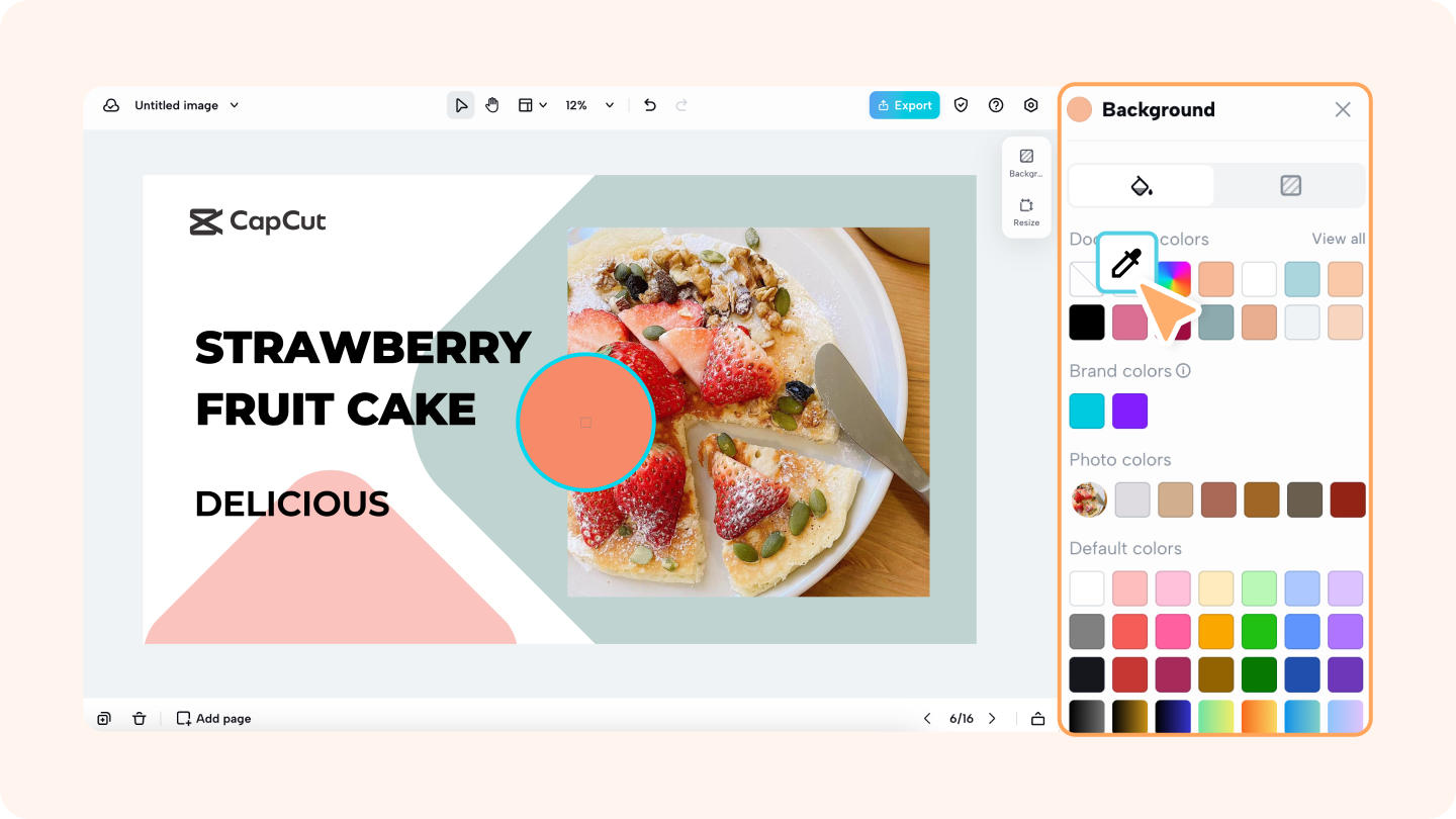 Paleta de colores de la imagen