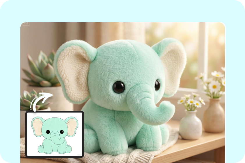 Xem trước thiết kế thú nhồi bông linh vật thương hiệu