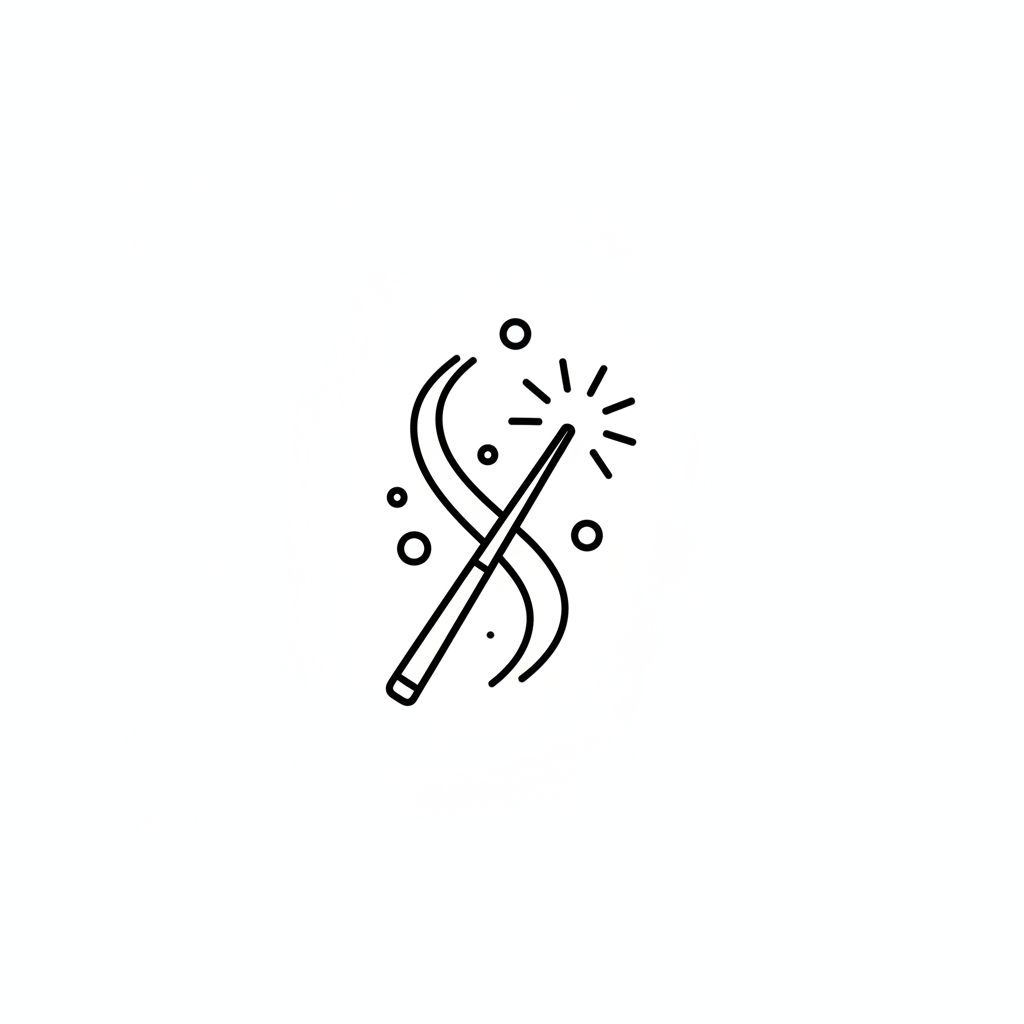 Paso micro icono - Refinar (varita mágica).
