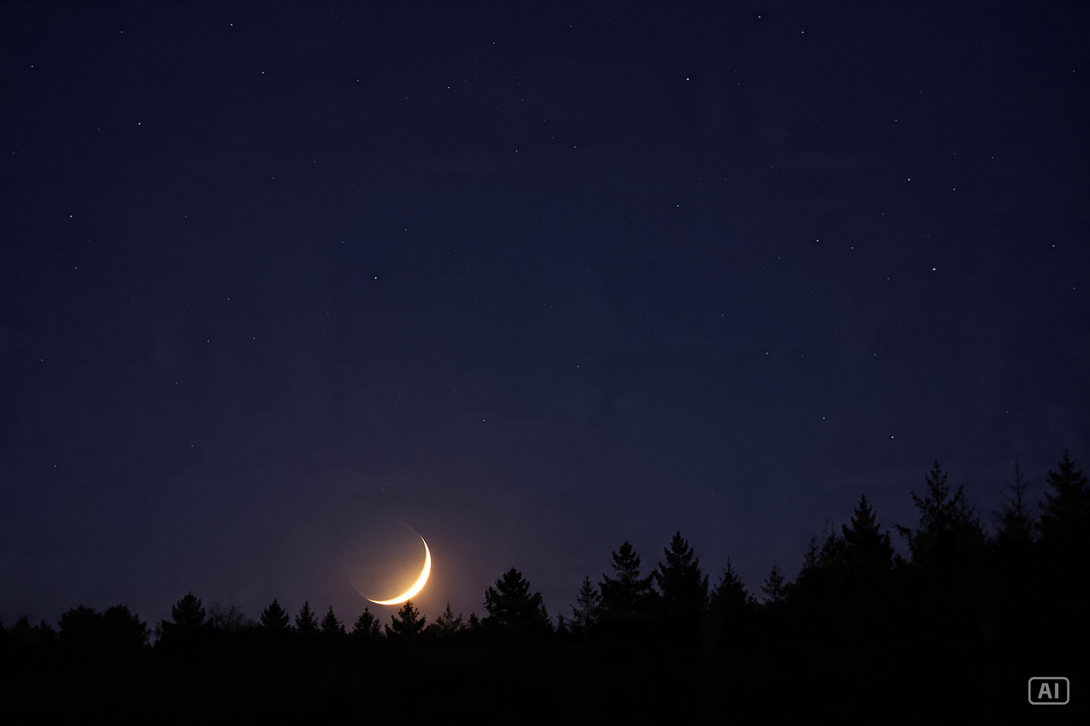 Crescent moon good night image generated by Pippit