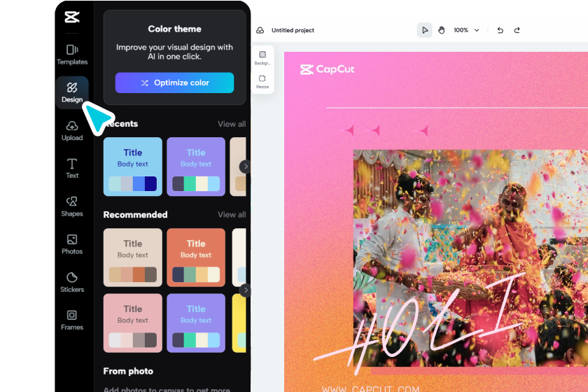 Personalize o design e adicione detalhes