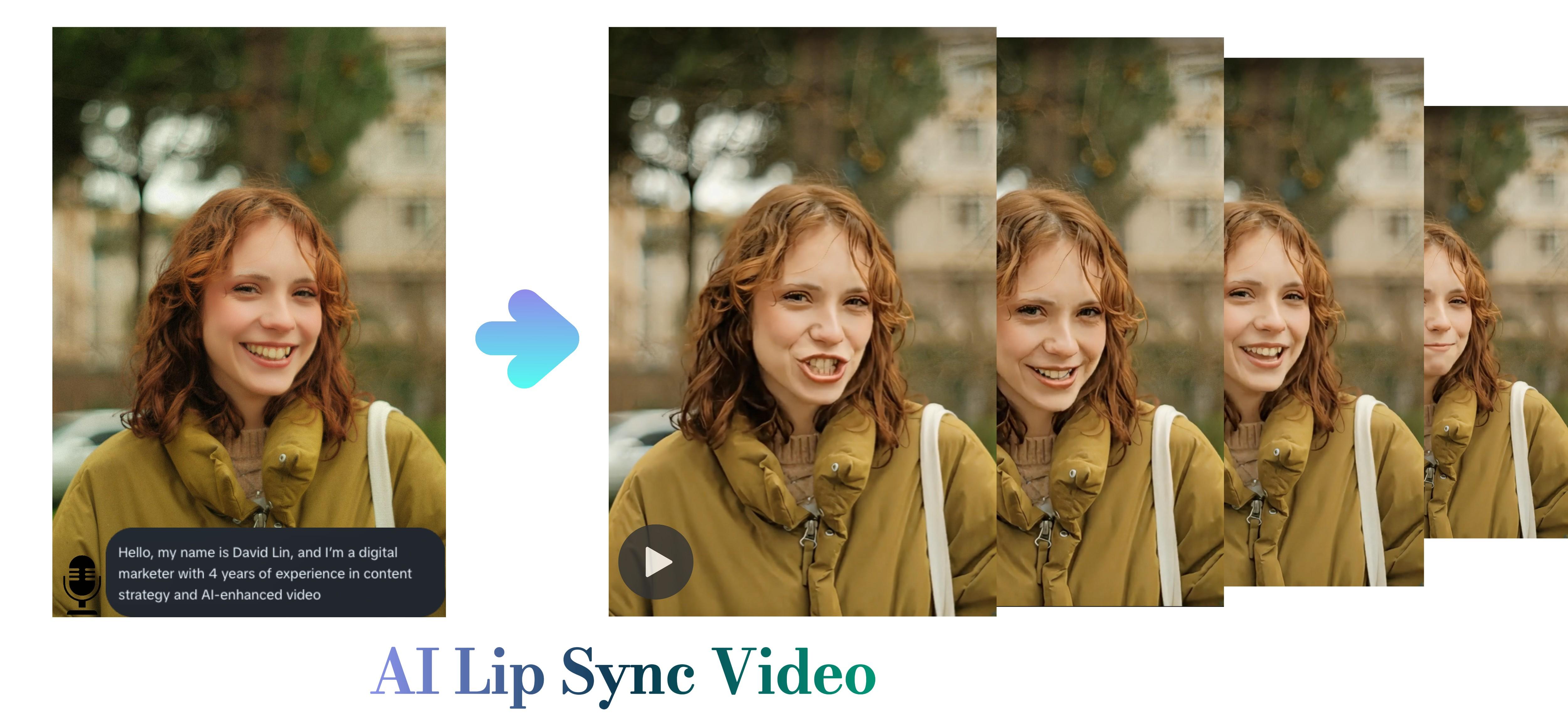Lip sync video AI