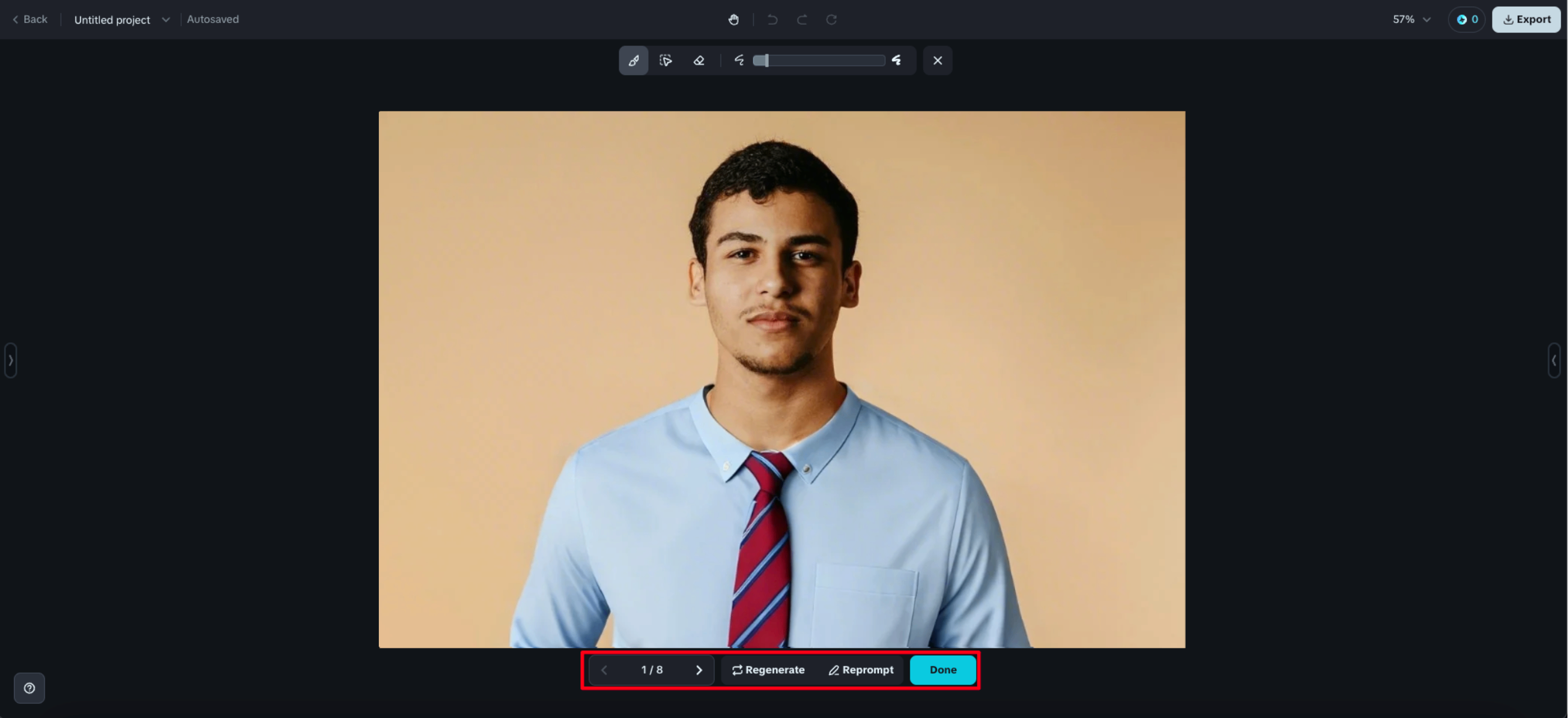 Magdagdag ng suit sa larawan online nang libre gamit ang AI