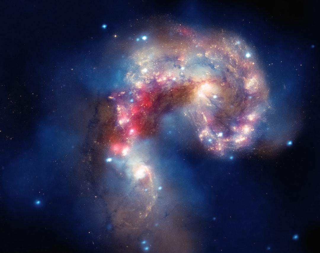 Lenyűgöző kép egy galaxisról vagy ködről, amely az univerzum hatalmasságát és rejtélyét idézi.