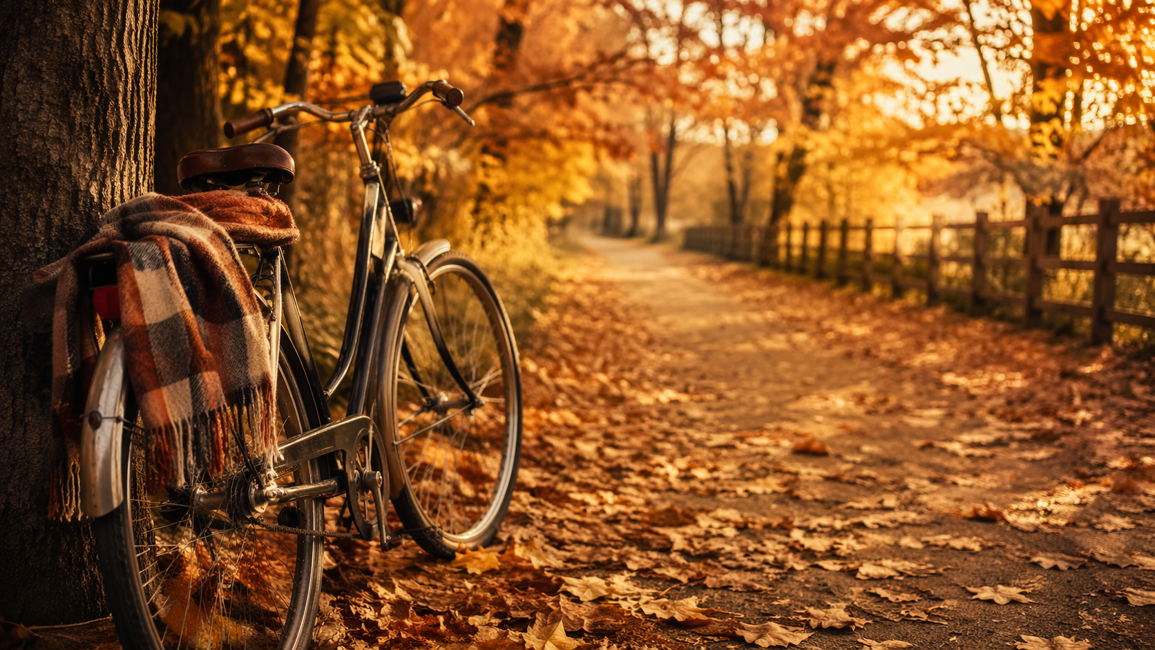Dreamina autumn photo filter prompt example 2: Cozy Sweater Park Scene
