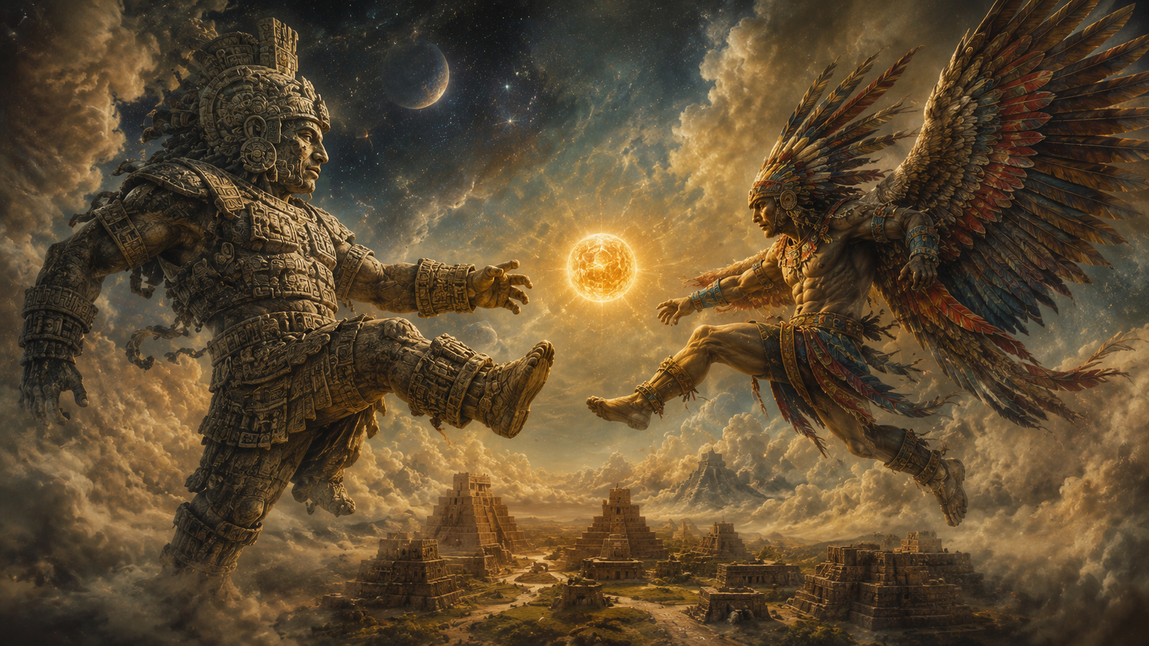 Mythological colossus clash