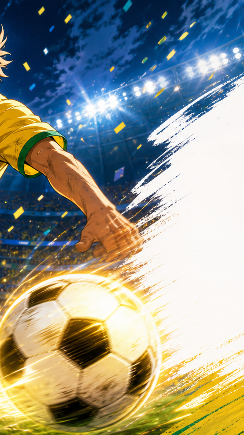 World Cup Anime Poster Prompts mobiele held afbeelding