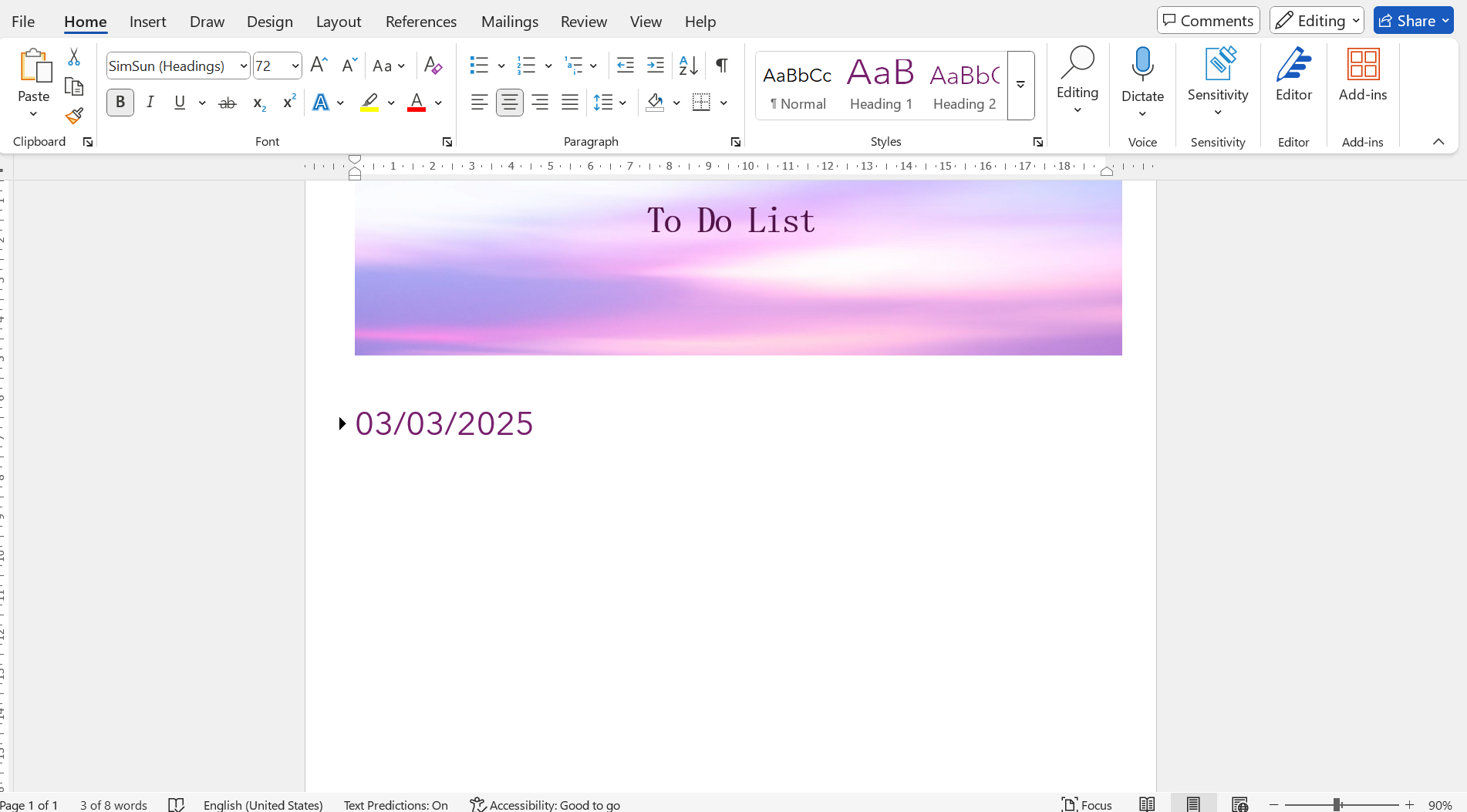 How to create a to do list
