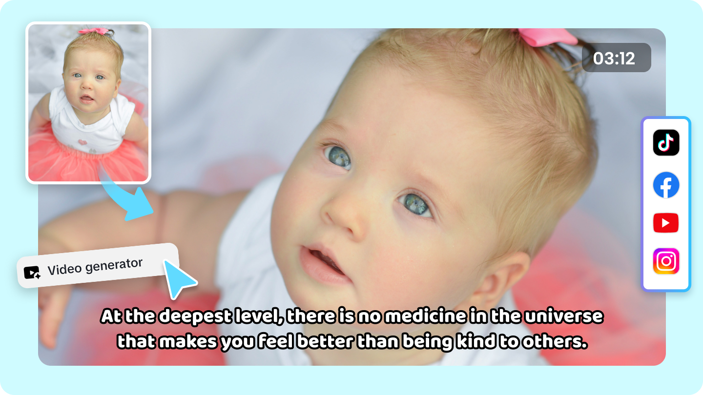 talking baby picture to video