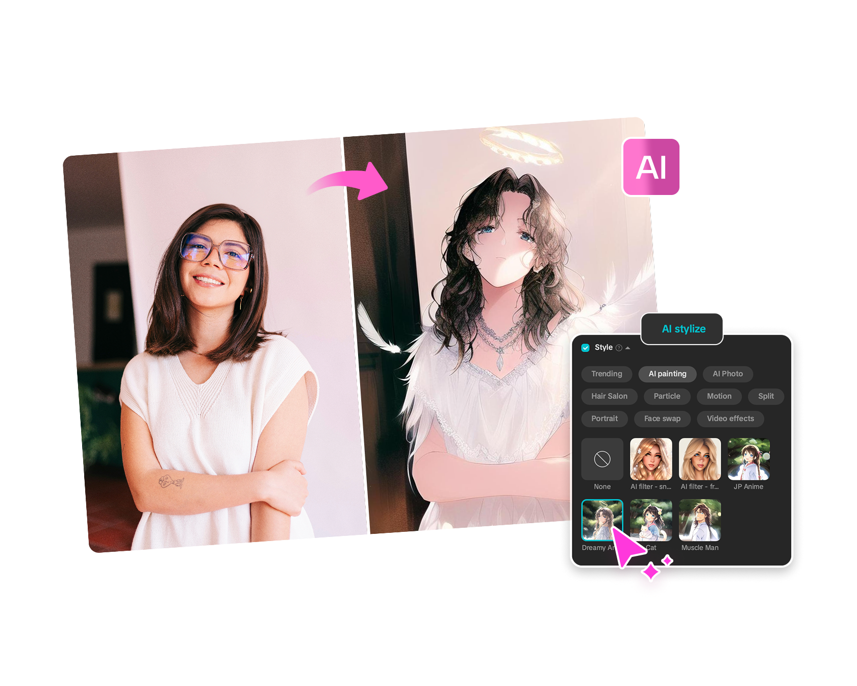 CapCut 's AI generatore di immagini