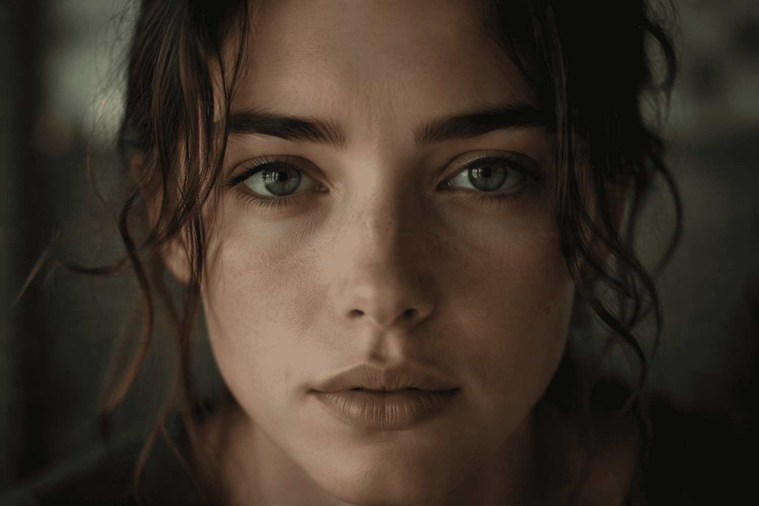 Slow cinematic push in zoom