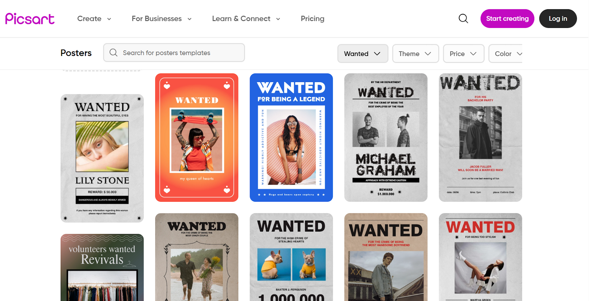 Picsart interface