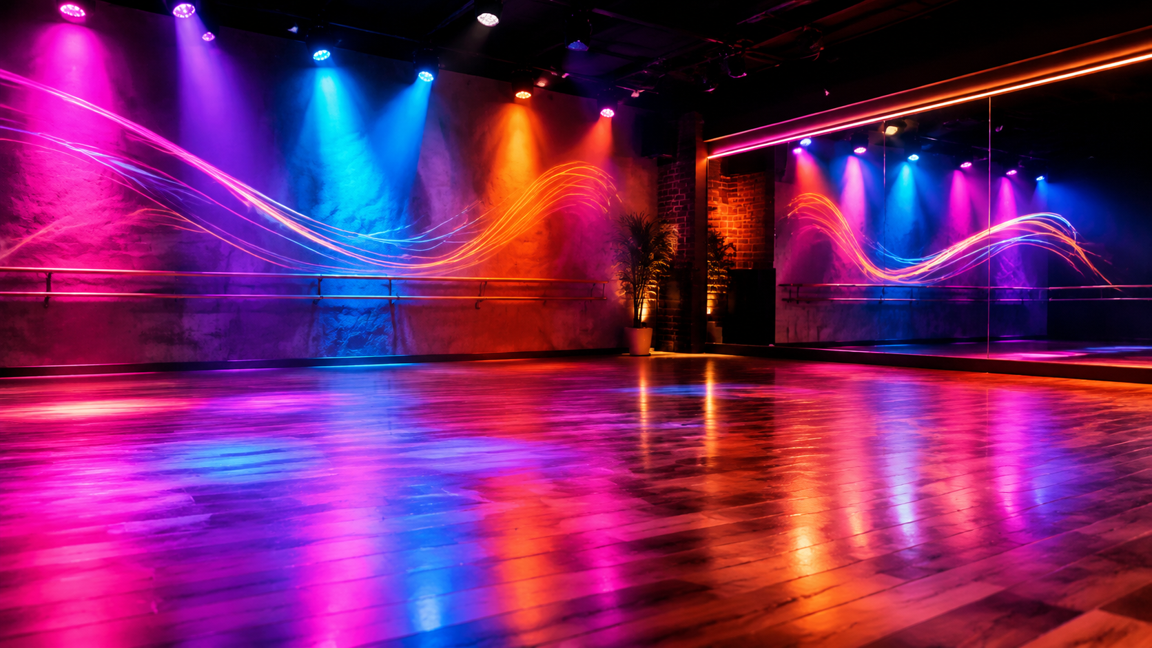 Colorful Dance Floor Energy