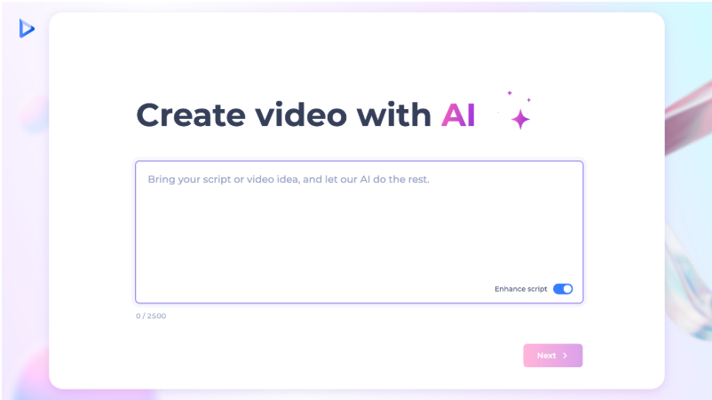 Introduciendo un guión creativo en un video con