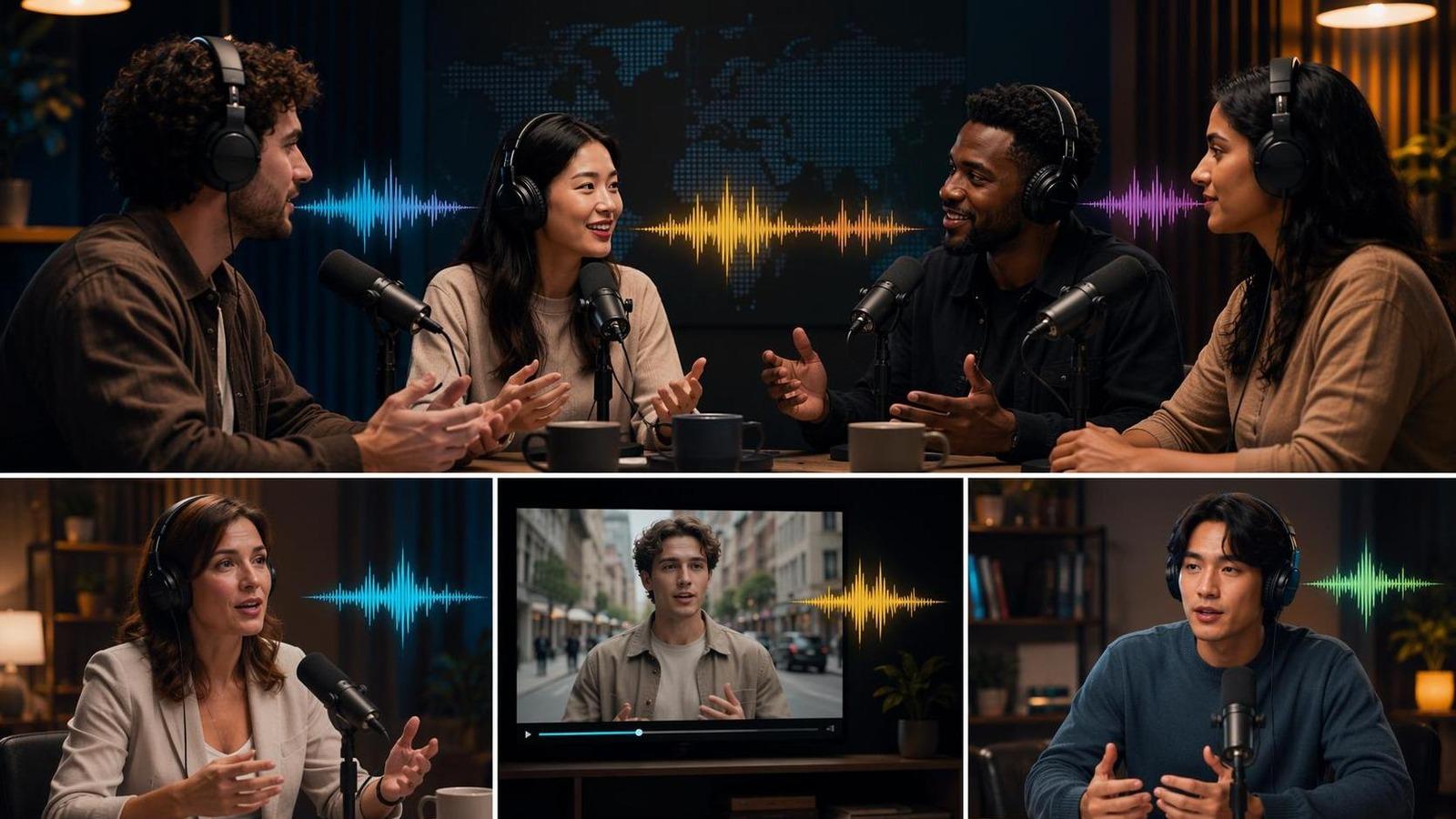 podcast translation lip sync template cover