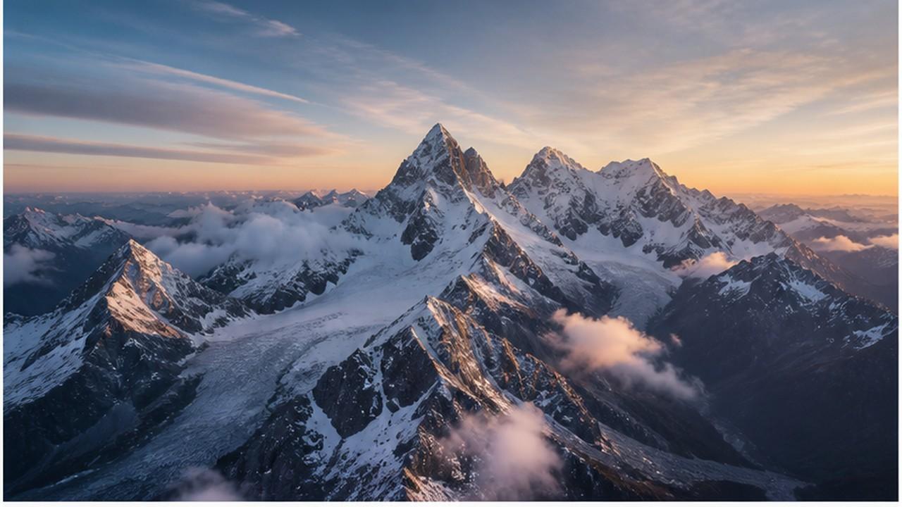 pemandangan gunung sinematik ai video keputusan segera segera 1