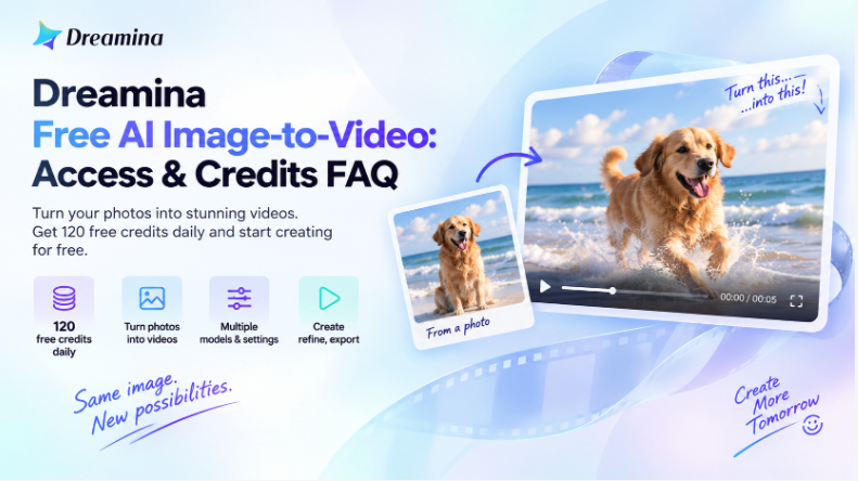 <image>feature:Dreamina Free AI Image-to-Video: Access &amp; Credits FAQ source image 1</image>