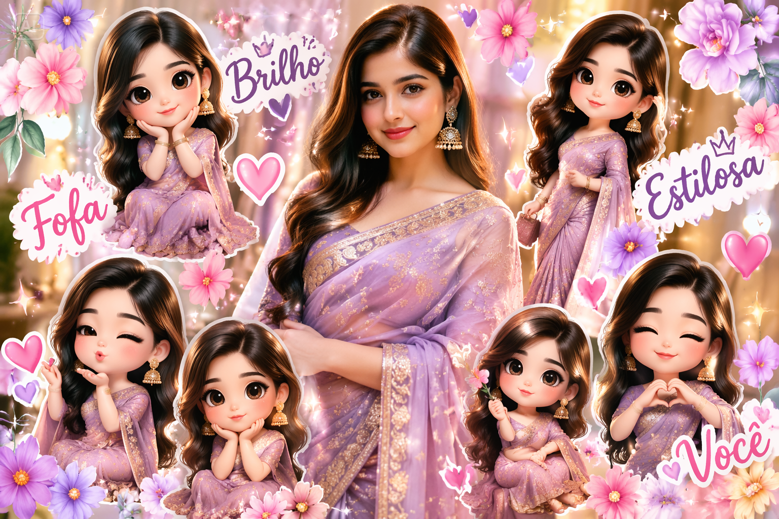 Caracteristici Chibi Cartoon Style AI Photo Editing Prompts