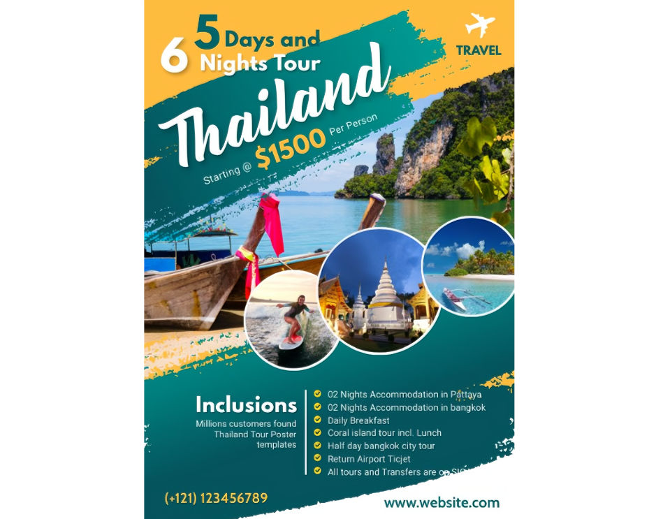 Thailand tour promotion flyer