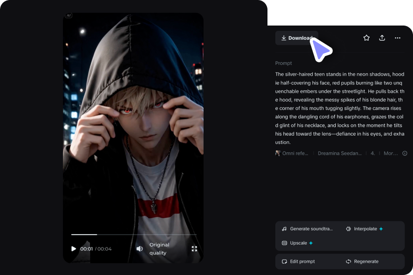 Tải xuống anime AI đã tạo