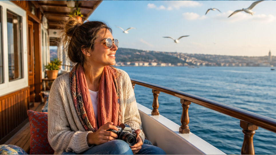 Niedliches Schiff-Reise-Video - Deckside Travel Moment