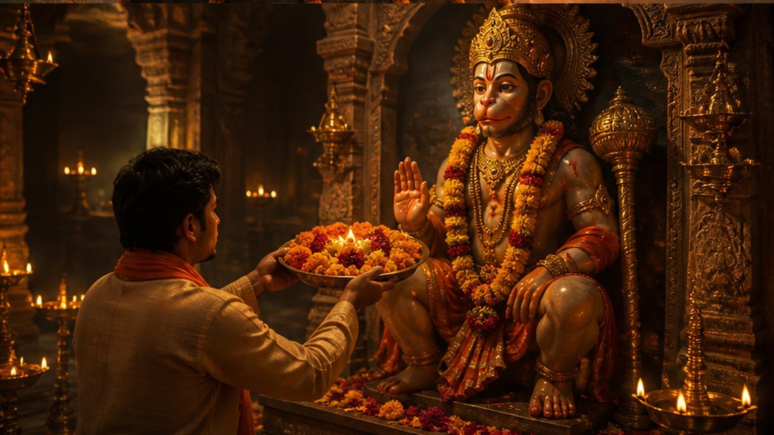 Prompt Terlihat Gambar pahlawan Hanuman