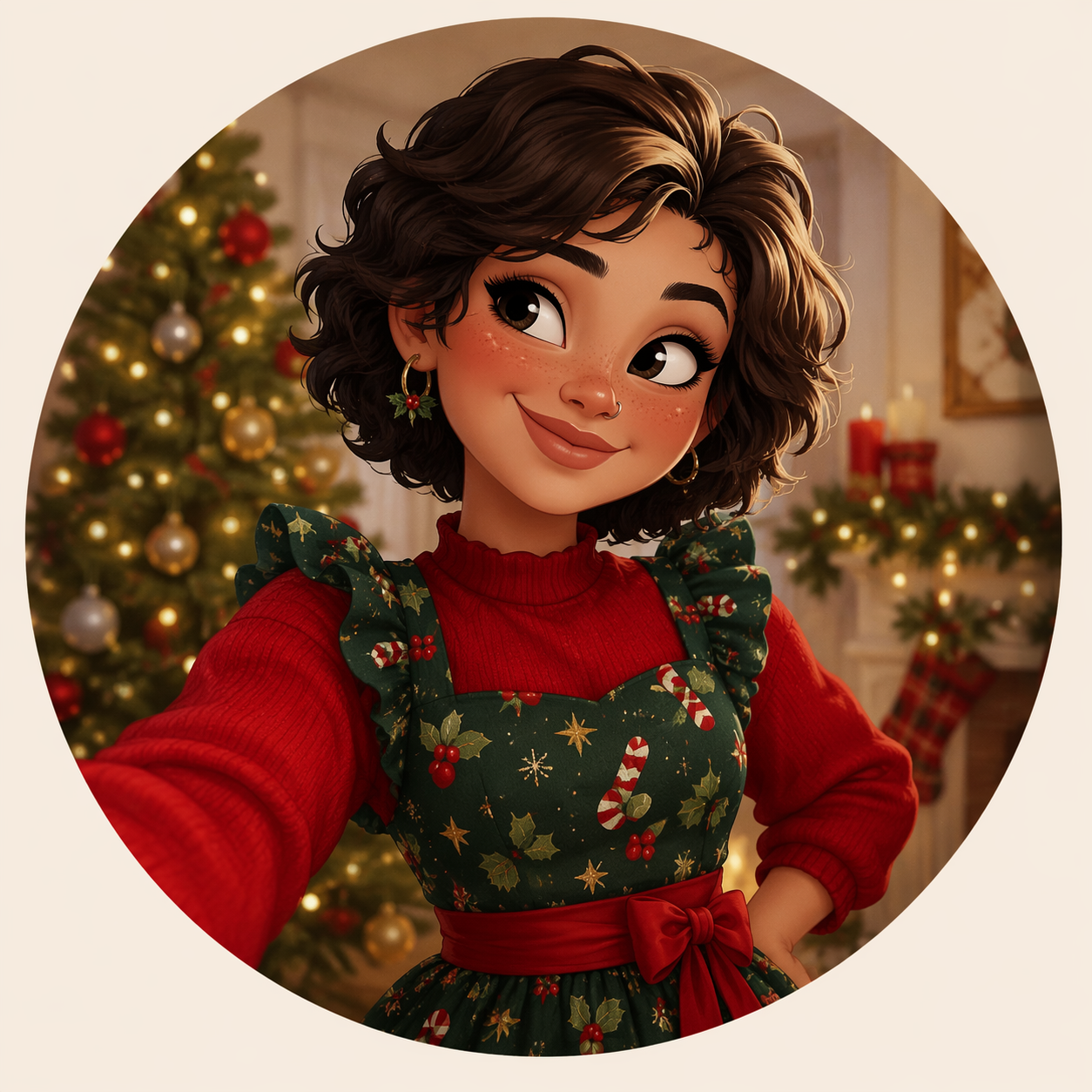 Christmas outfit try on creator review image 8