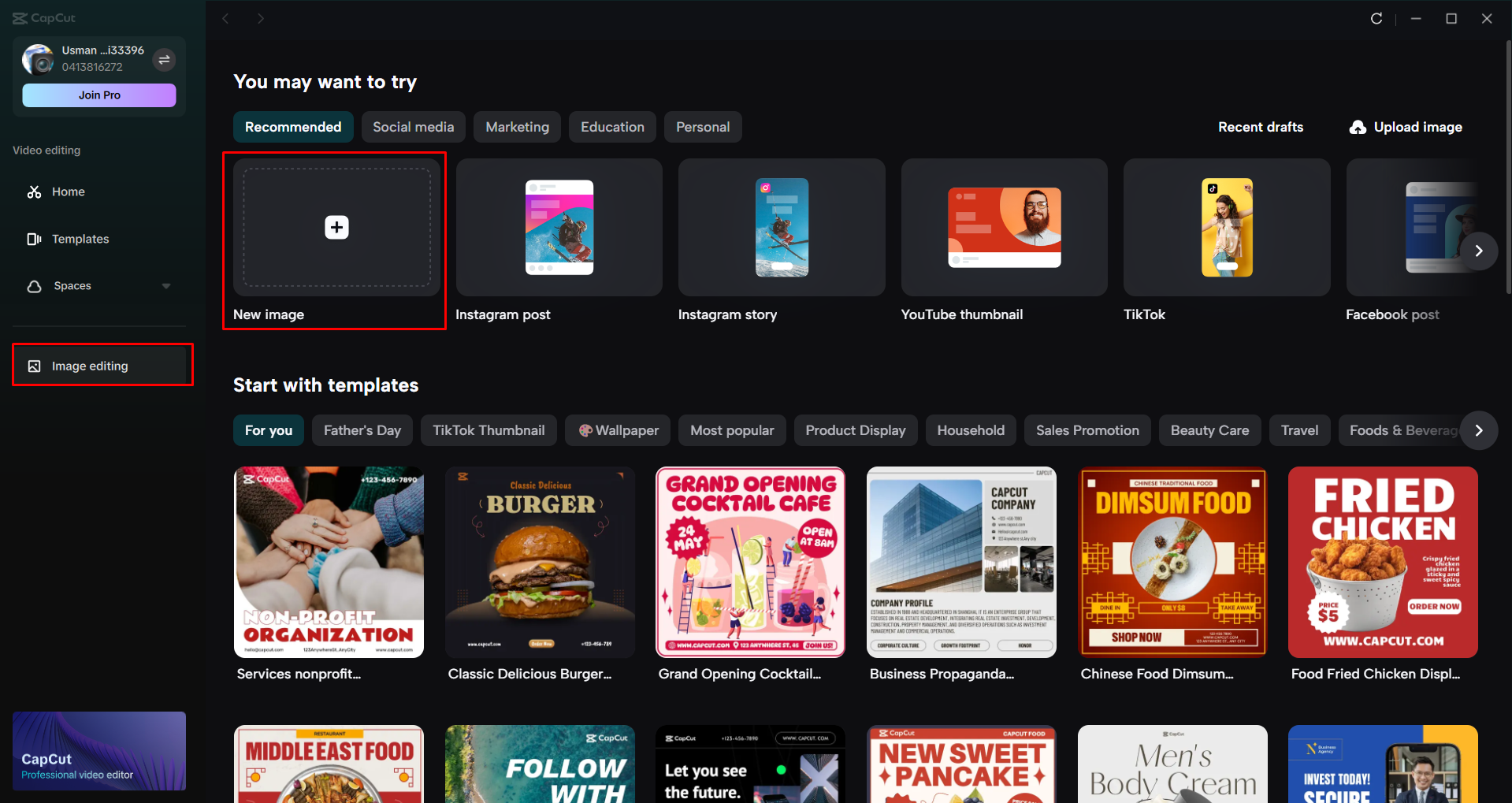 Importieren eines Bildes in den CapCut Desktop-Video-Editor