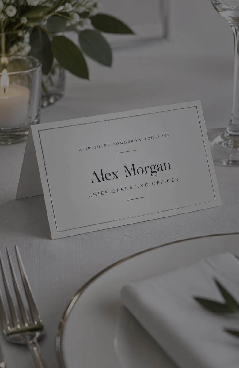 Place Card Template Generator For Creating Unique Event Cards