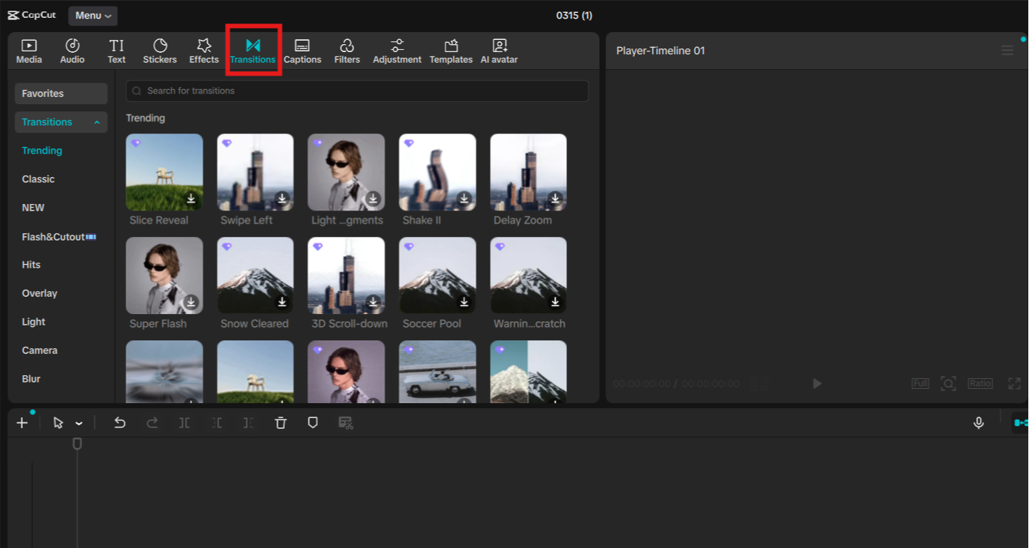 Add Transitions