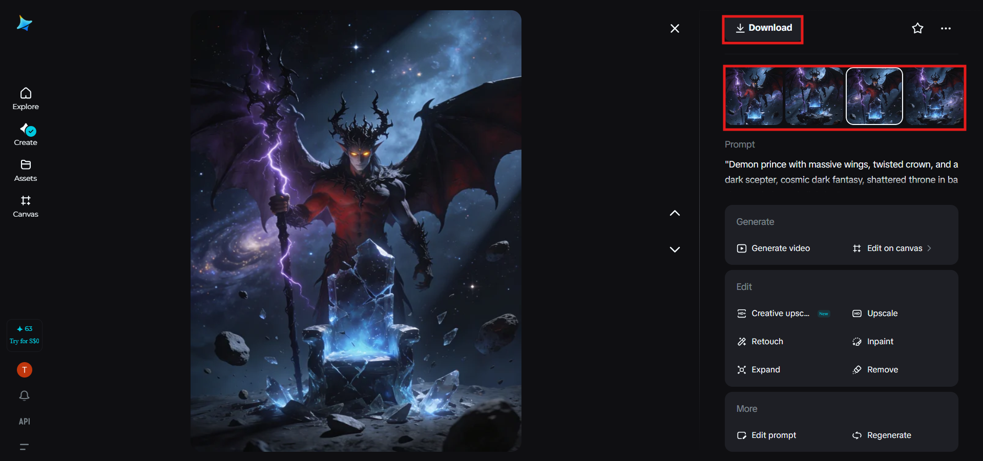 Downloading high-resolution fantasy artwork