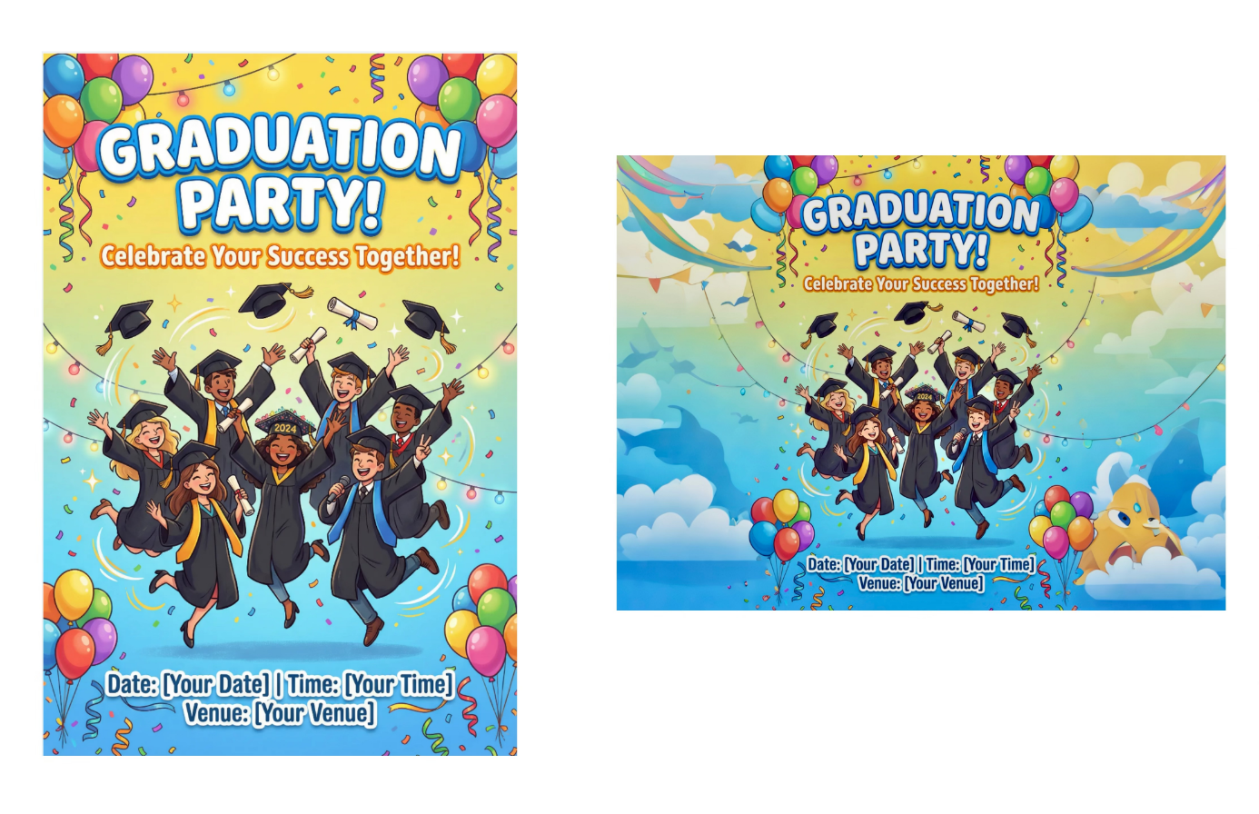 creativo espandere poster di laurea con Dreamina